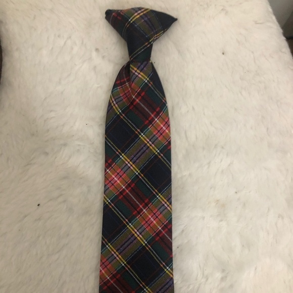 Boys Plaid Clip On Tie. Like New. - Picture 4 of 4